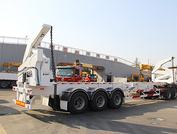 shacman container side loder for loading 40ft 20ft container