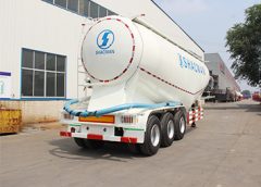 3 Axles 45 cubic meter 50 ton bulk cement tanker trailer by SHACMAN