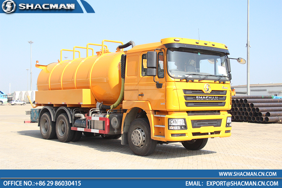 Shacman F3000 6x4 Suction sewage dump tipper vacuum tank truck