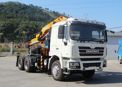 Shacman f3000 knuckle-boomed truck crane with 20 ton lifting capacity